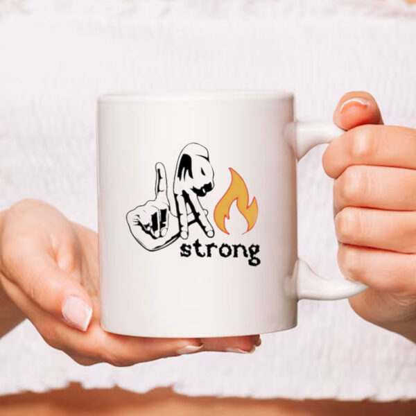 LA Strong Los Angeles Support hand Mug