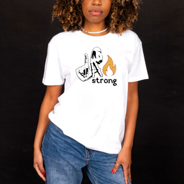 LA Strong Los Angeles Support hand shirt