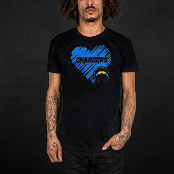 Los Angeles Chargers LA Strong Heart T-Shirts