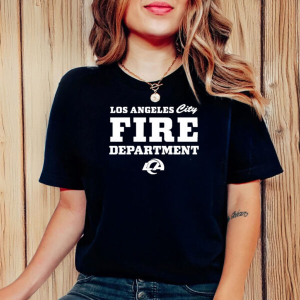 Official Los Angeles Rams x LA City Fire Department Limited Edition 2025 T-Shirt