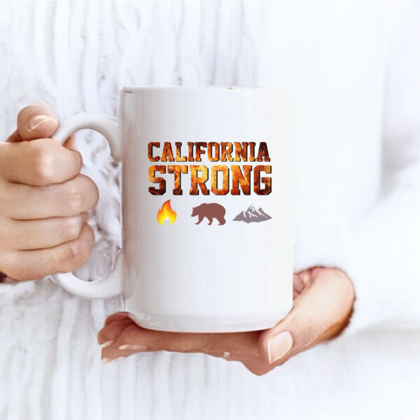 California Strong Fire Bear mountain Mug