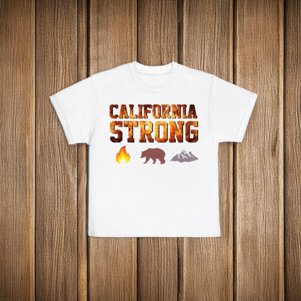 California Strong Fire Bear mountain T-Shirt