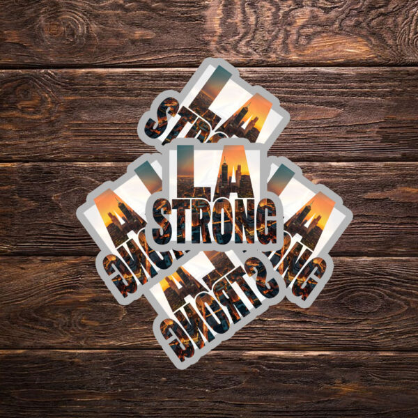 LA Strong fire Sticker ,Car Magnet