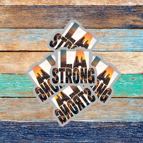 LA Strong fire Sticker ,Car Magnet