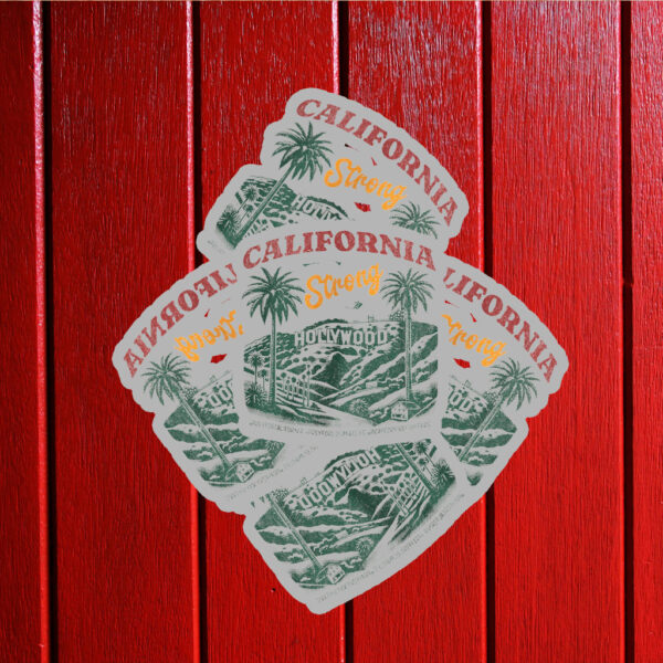 Los Angeles Strong ,Pray for California Firefighters Sticker ,Car Magnet